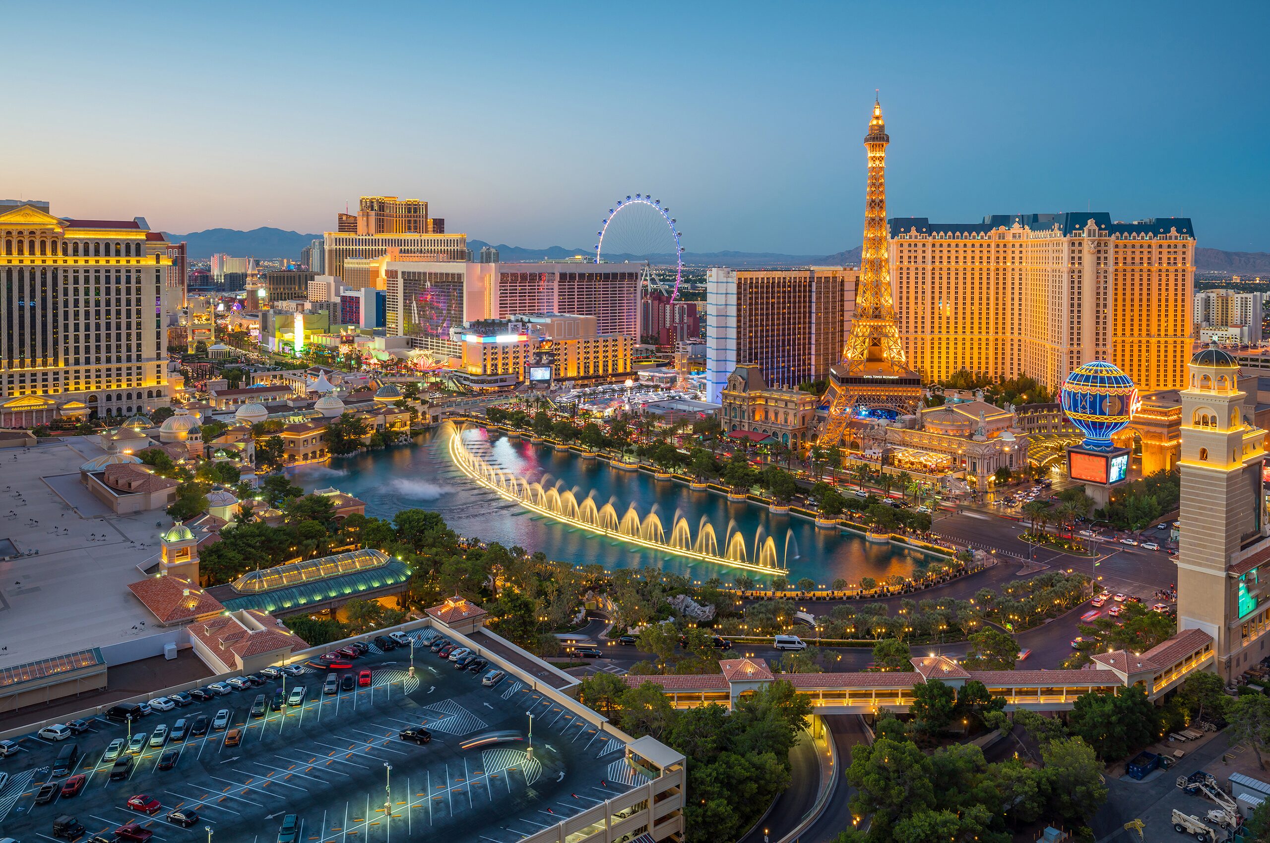 Las Vegas, NV skyline for SEMA Show
